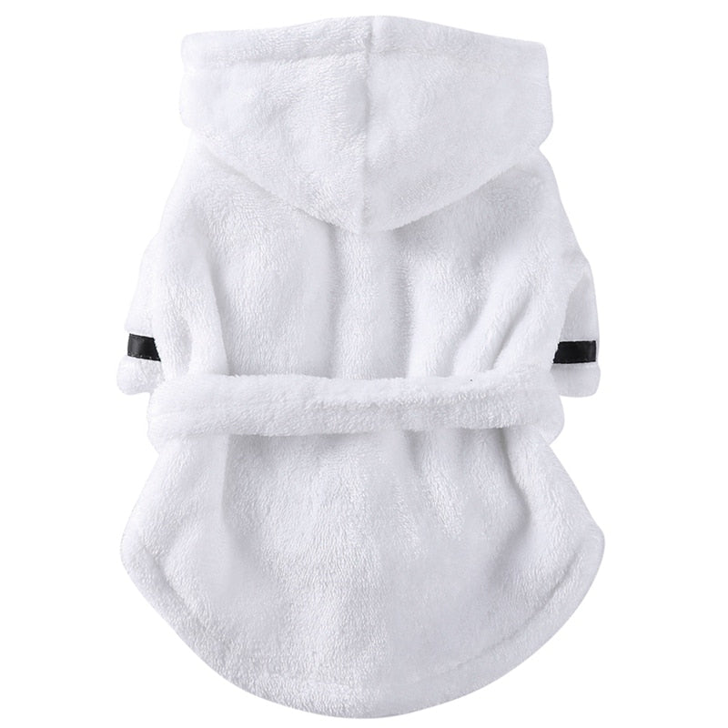 Pet Bathrob Dog Pajamas Sleeping Clothes Soft Pet Bath Drying Towel Clothes winter Warm pajamas for Puppy Dogs Quick Drying
