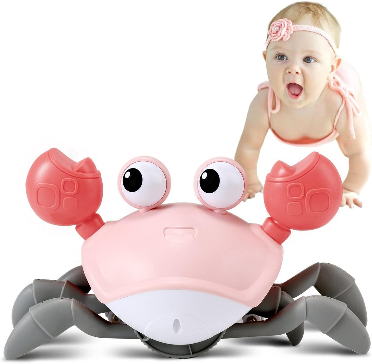 Scuttle & Groove Crawling Crab – Baby Fun Tummy Time & Crawling Buddy