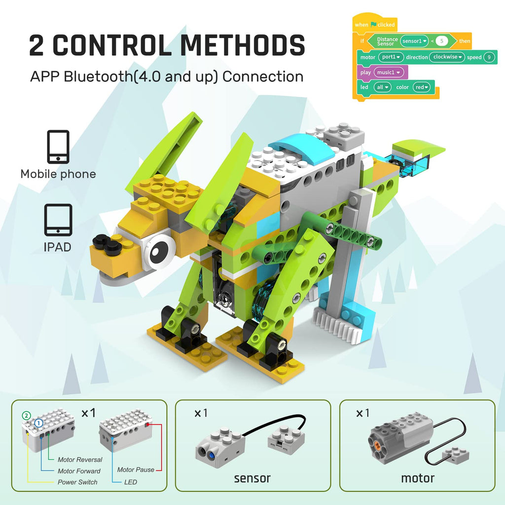 Coding Robot Master: 200+ Fun Educational Bots in 1 App-Controlled Kit with 47 Video Lessons