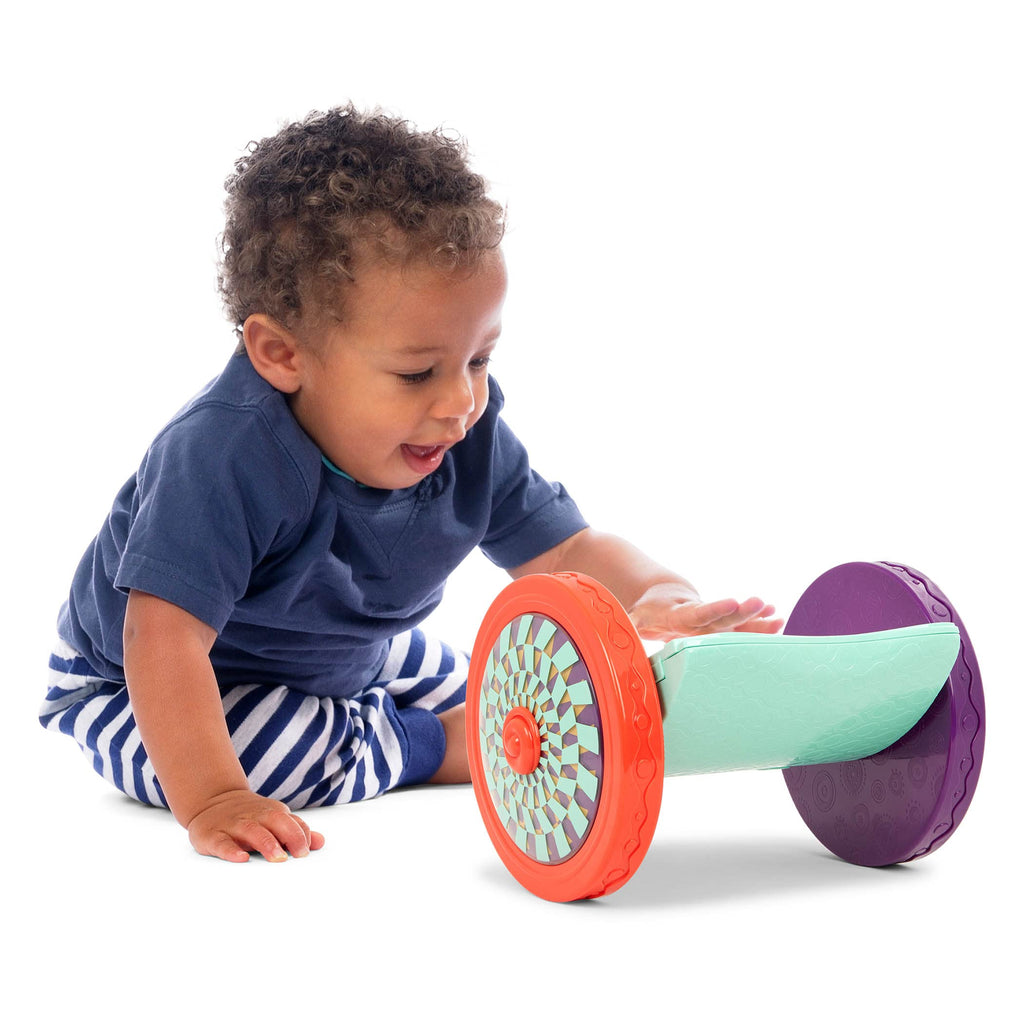 Looky-Looky Baby Mirror: Roly-Poly Tummy Time Toy for Crawling Fun