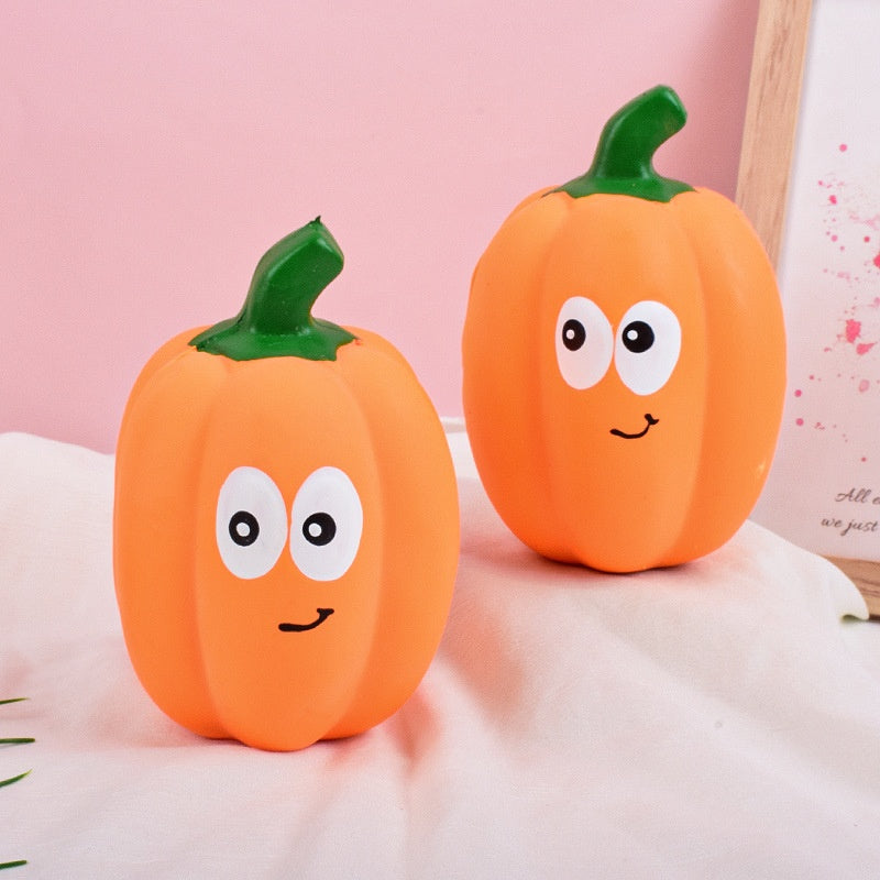 Pet Toy Latex Sound-emitting Pumpkin Realistic Cartoon Pumpkin Durable Dog Toy