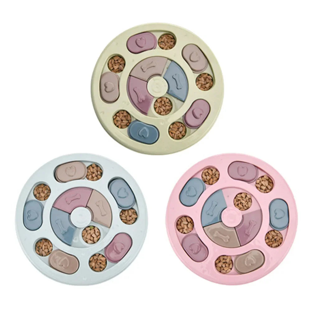 Dog Puzzle Toys Slow Feeder Interactive Increase Puppy IQ Food Dispenser Slowly Eating NonSlip Bowl Pet Cat Dogs Training Game