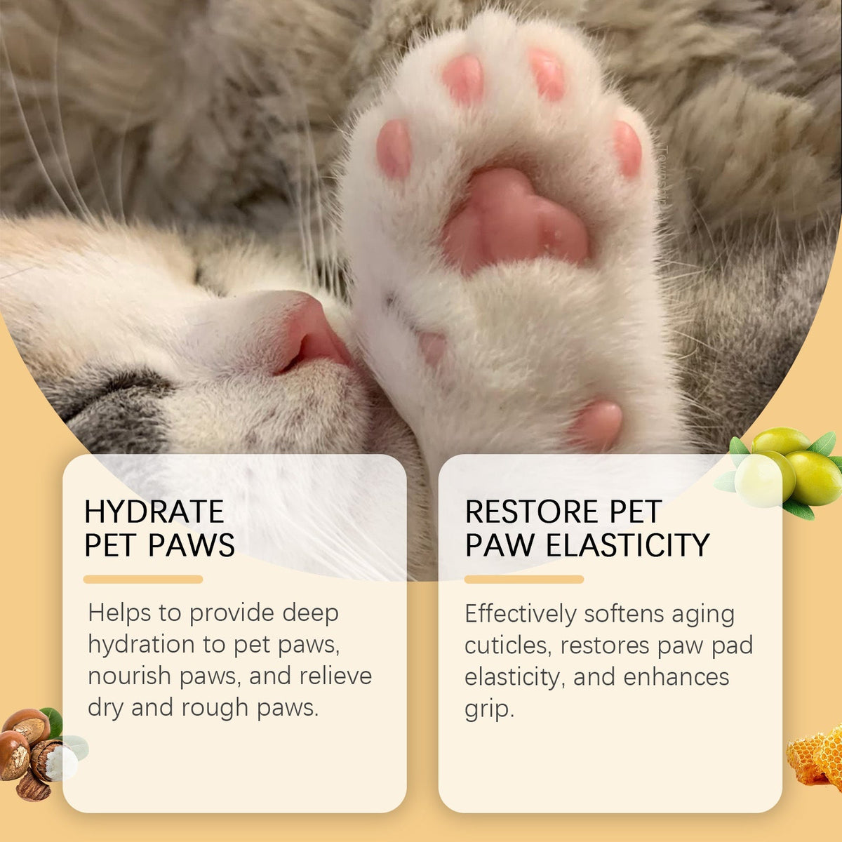 Pet Paw Care Stick for Moisturizing and Softening Paws to Prevent Dryness and Cracking