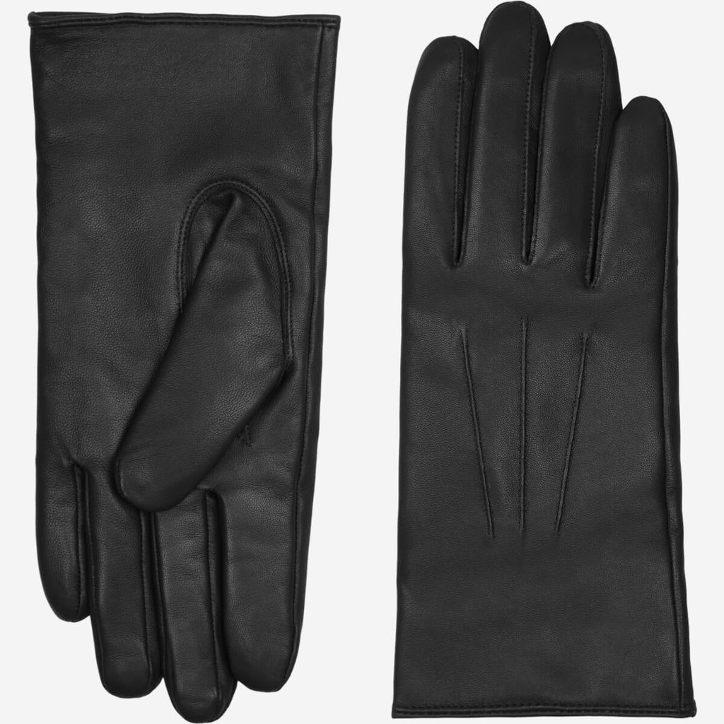 Elijah (black) – Timeless sheepskin leather gloves with luxurious cashmere lining & touchscreen capability