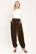 COCOA CITY BROWN TAILORED PANTS