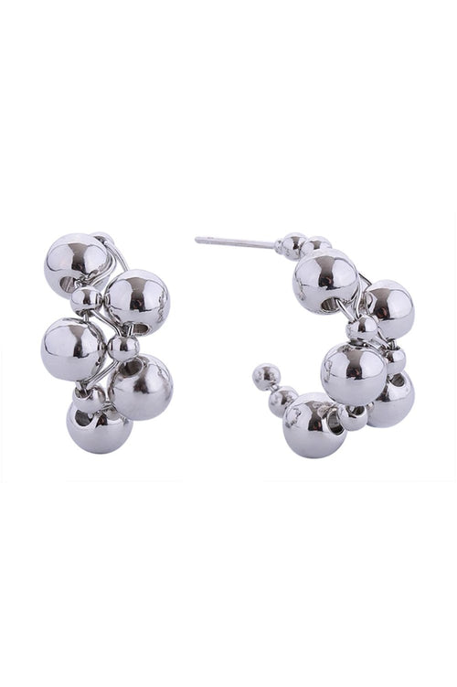 14K Ball Cluster Post Earring